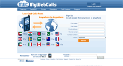 Desktop Screenshot of mywebcalls.com